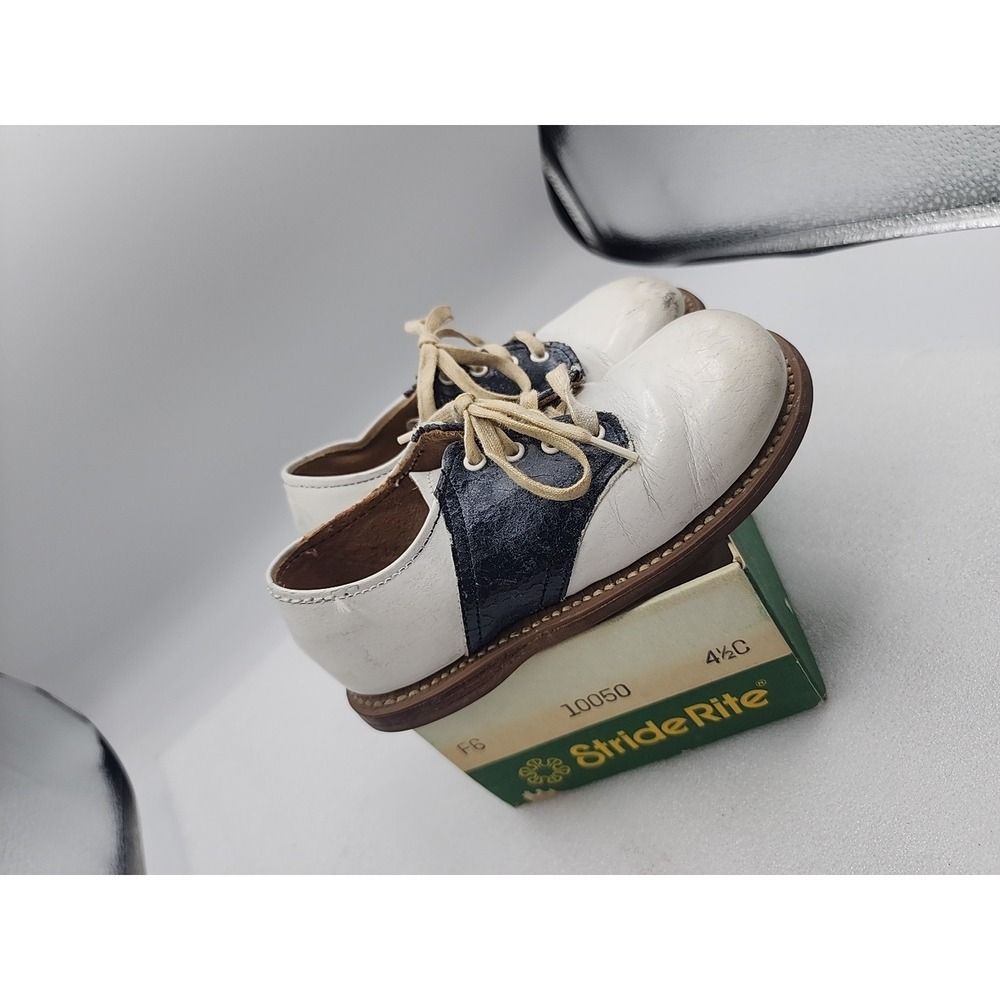 Stride Rite Toddler Saddle Shoes With Original Box Size 4.5c
